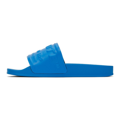 Shop Off-white Hf Pool Slides In Blue No Color