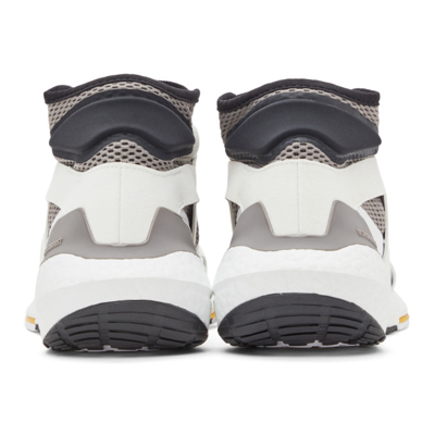 Shop Adidas By Stella Mccartney White & Silver Ultraboost 21 Sneakers In Ftwr White/silver M