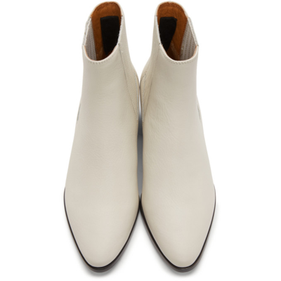 Shop Rag & Bone White Rover Boots In Antique Wht