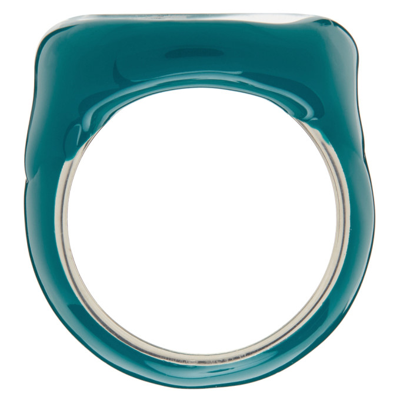 Shop Bottega Veneta Seal Ring In 4632 Blaster