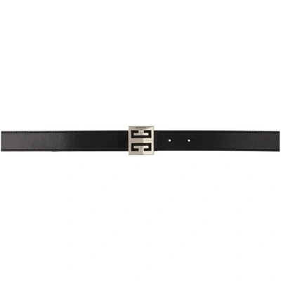 Shop Givenchy Black 4g Reversible Belt In 001 Black