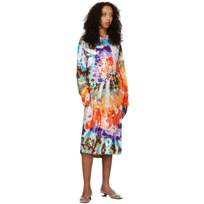 Shop Ashish Multicolor Sequin Tie Dye Dress In Goa