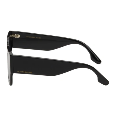 Shop Victoria Beckham Black Thick Square Sunglasses In 001 Black