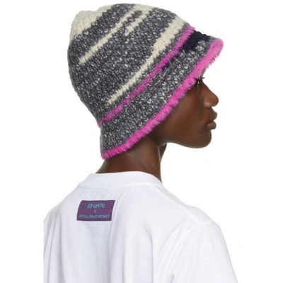 Shop Stella Mccartney Multicolor Knit Bucket Hat In 8490 Multicolor