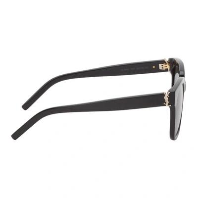 Shop Saint Laurent Black Monogram Sl M40 Sunglasses In 003 Black