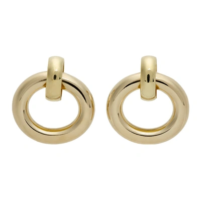 Shop Laura Lombardi Gold Ciccia Earrings In Brass