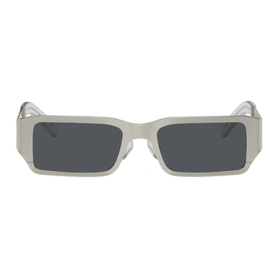 Shop A Better Feeling Silver Pollux Polished Steel Sunglasses