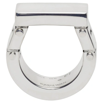 Shop Bottega Veneta Silver Bolt Ring In 8117 Silver
