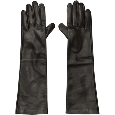 Jil Sander Medium Nappa Leather Gloves In Brown | ModeSens