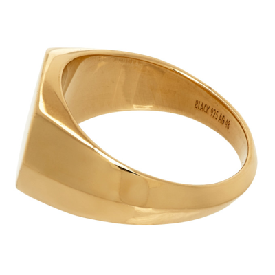 Shop Maria Black Gold Gordon Signet Ring