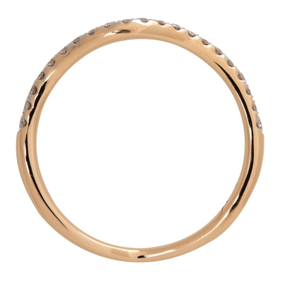 Shop Adina Reyter Gold Pavé Peak Wave Ring