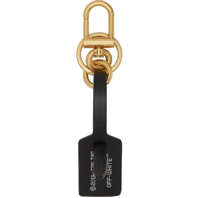 Shop Off-white Black & Gold Zip-tie Keyring In Black No Color