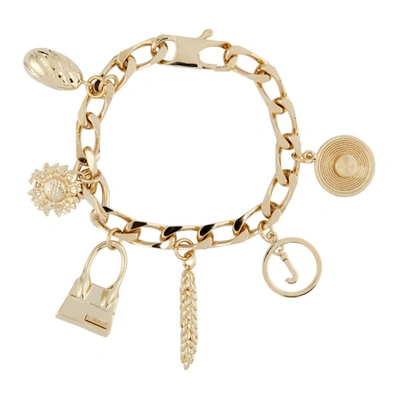 Shop Jacquemus Gold 'le Bracelet ' Bracelet In 270 Light G