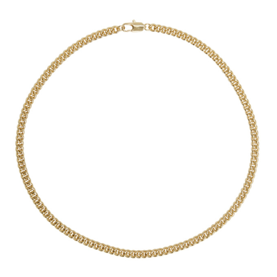 Shop Laura Lombardi Gold Curb Chain Necklace In Brass