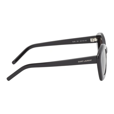Shop Saint Laurent Black Sl 68 Sunglasses In 001 Black
