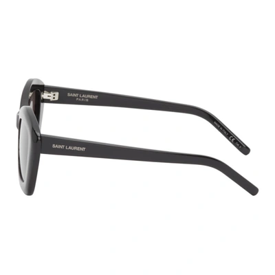 Shop Saint Laurent Black Sl 68 Sunglasses In 001 Black