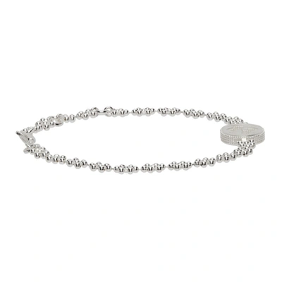 Shop Gucci Silver Interlocking G Bracelet In 8106 Argento