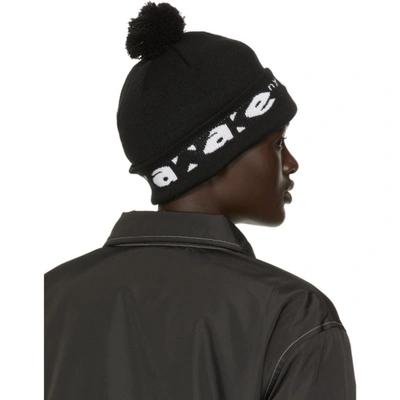 Shop Awake Ny Black Block Out Logo Beanie