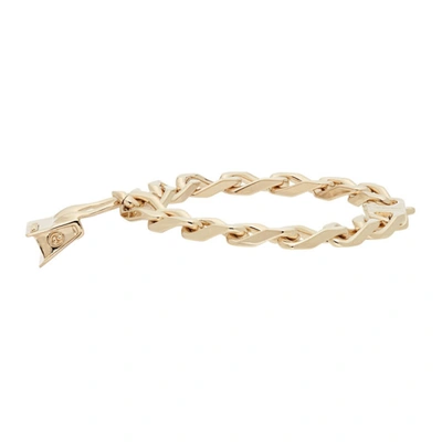 Shop Jacquemus Gold 'le Bracelet Chiquito' Bracelet In 270 Light G