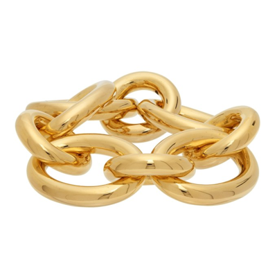 Shop Jil Sander Playful Ring Bracelet In 712 Gold