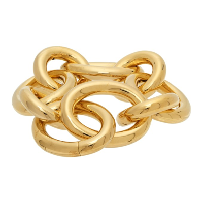 Shop Jil Sander Playful Ring Bracelet In 712 Gold