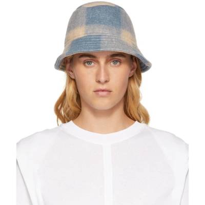 Shop Isabel Marant Virgin Wool Haley Bucket Hat In 30bu Blue