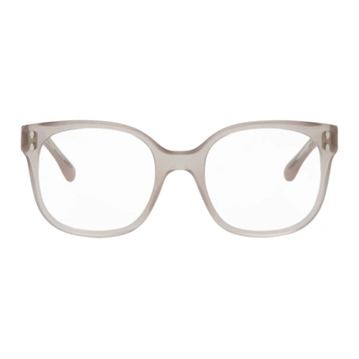 Shop Isabel Marant Beige Rectangular Glasses In 0fwm Nude