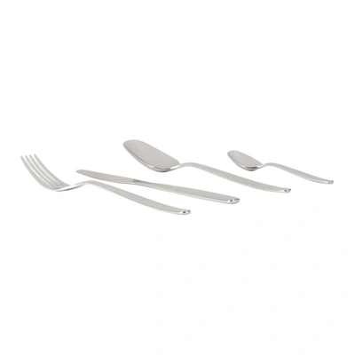 Shop Alessi Silver Itsumo 24-piece Cutlery Set In Stainless Steel