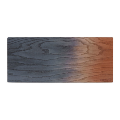 Shop Applicata Blue & Red Large 'a Tribute To Wood' Tapas Board In Blue/red
