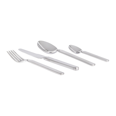 Shop Alessi Silver Dry 24-piece Cutlery Set In Stainless Steel