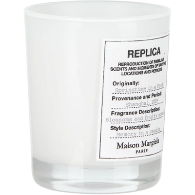 Shop Maison Margiela Replica Springtime In The Park Candle, 5.82 oz In White