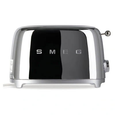 Shop Smeg Silver Retro-style 2 Slice Toaster In Chrome