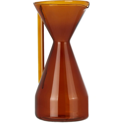Shop Yield Brown Pour Over Carafe, 950 ml In Amber