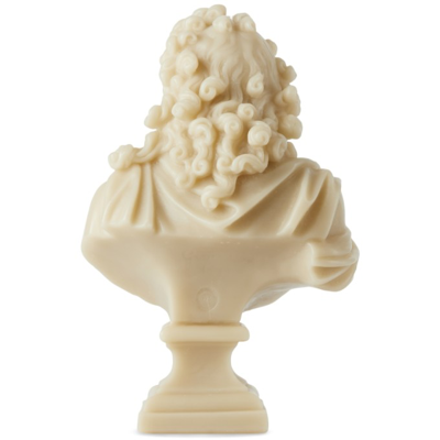 Shop Cire Trudon Beige Louis Xiv Bust Candle, 2.6 Kg In Stone