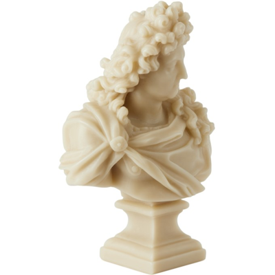 Shop Cire Trudon Beige Louis Xiv Bust Candle, 2.6 Kg In Stone