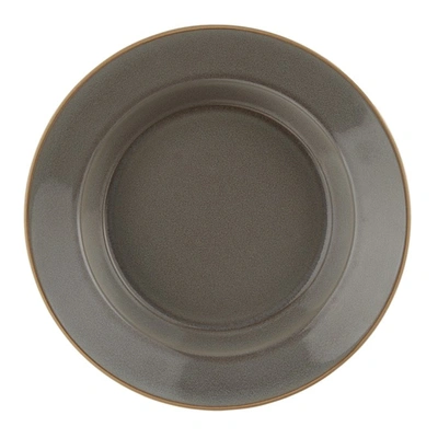 Shop Departo Grey Low Bowl Set In Slate Gray