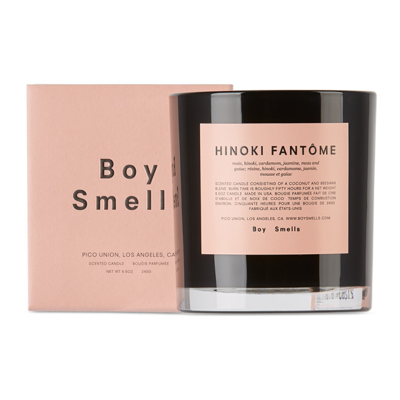 Shop Boy Smells Hinoki Fantôme Candle, 8.5 oz In Pink