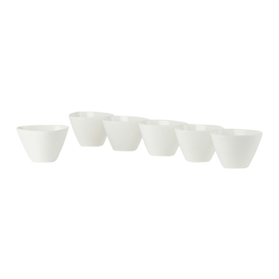 Shop Alessi White Colombina 6-piece Tea Cups