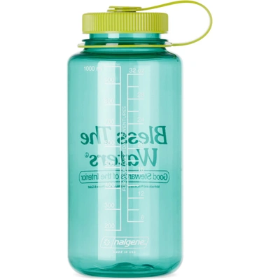 Shop Museum Of Peace And Quiet Blue Nalgene 'bless The Waters' Bottle, 32 oz