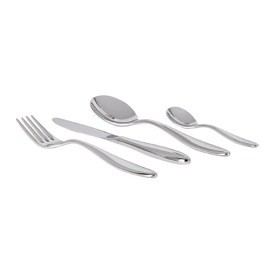 Shop Alessi Silver Mami 24-piece Cutlery Set In Stainless Steel