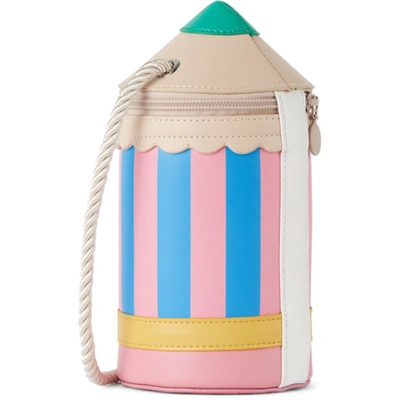 Shop Stella Mccartney Kids Pink & Blue Pencil Bucket Bag In 8490 Multi