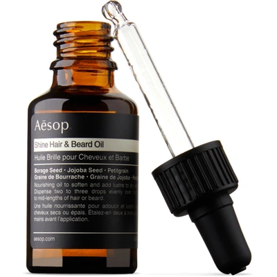 Shop Aesop Shine Hair & Beard Oil, 25 ml In N/a