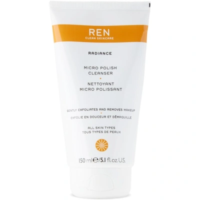 Shop Ren Clean Skincare Radiance Micro Polish Cleanser, 150 ml In Na