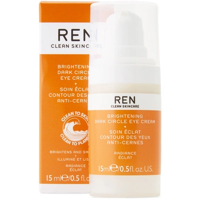 Shop Ren Clean Skincare Radiance Brightening Dark Circle Eye Cream, 15 ml In Na