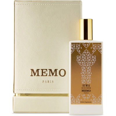 Shop Memo Paris Siwa Eau De Parfum, 75 ml In Na