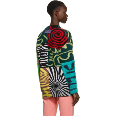 Shop Stella Mccartney Multicolor Ed Curtis Edition Knit Patchwork Cardigan In 8490 Multicolor