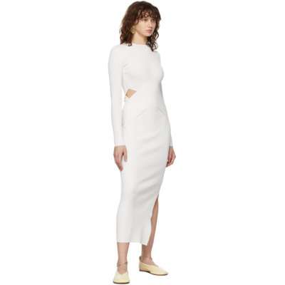 Shop Sir White Celena Dress In Ivory