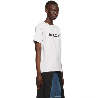 Shop Apc Grey Sacai Edition Kiyo T-shirt In Plb Grey