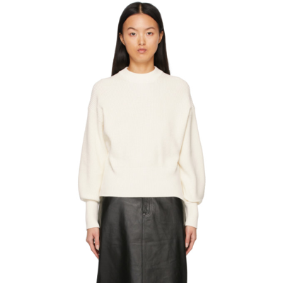 Shop Hugo Boss White Farley Sweater In 118 White