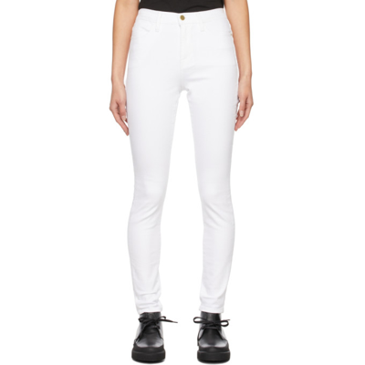 Frame Le High Skinny High-rise Skinny Jeans In White